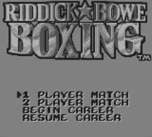 Image n° 4 - screenshots  : Riddick Bowe Boxing
